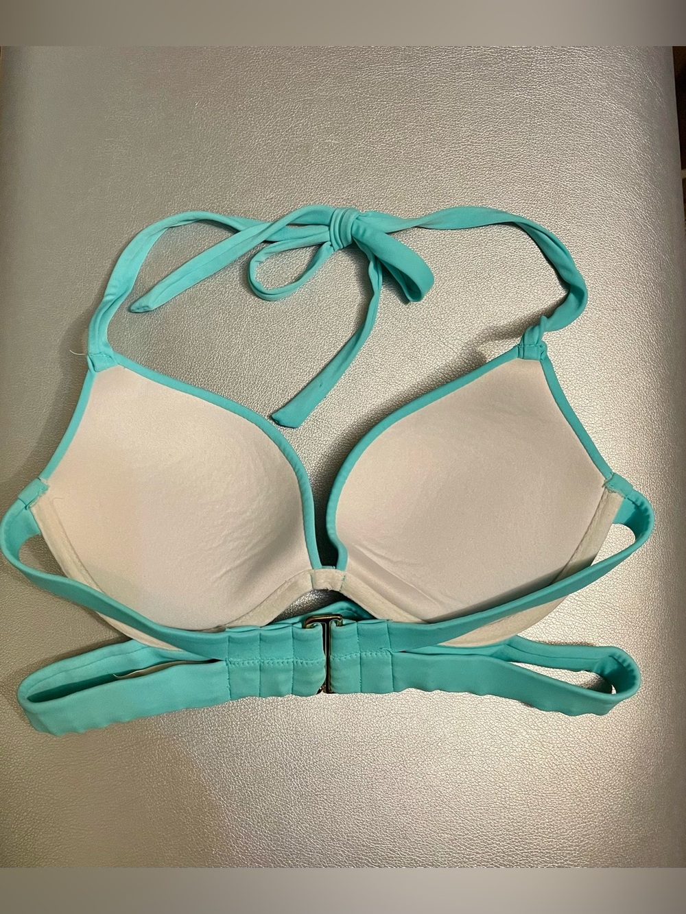 Victoria’s Secret 32C Aqua Push-Up Halter Bikini Top - Picture 2 of 4